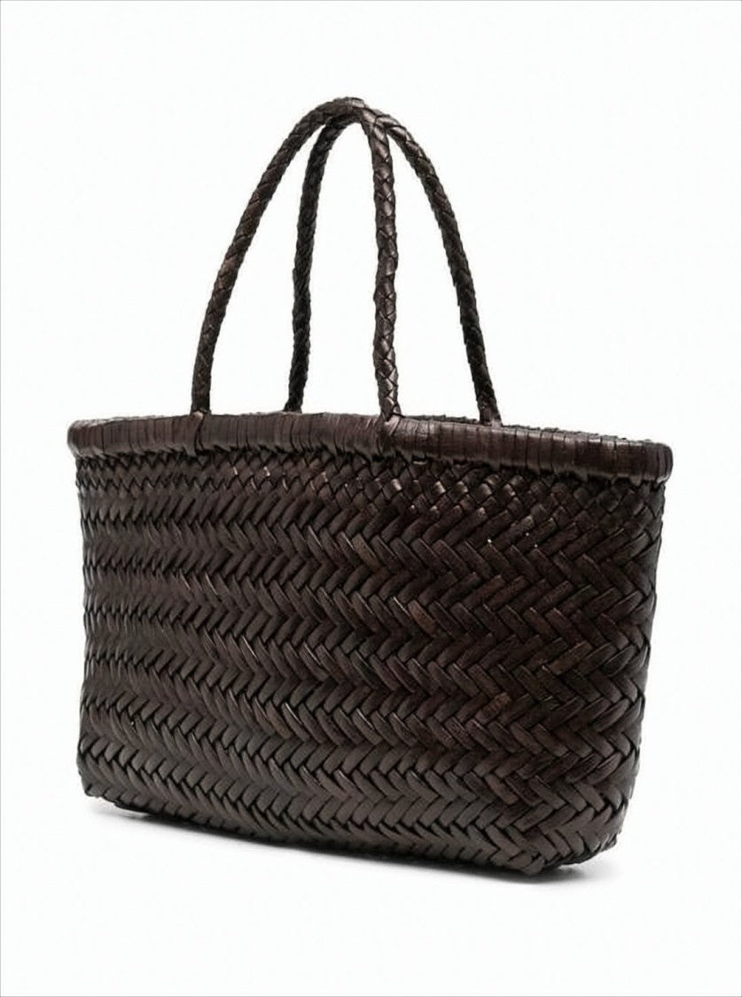 Dragon Diffusion Woven Calf Leather Shoulder Bag