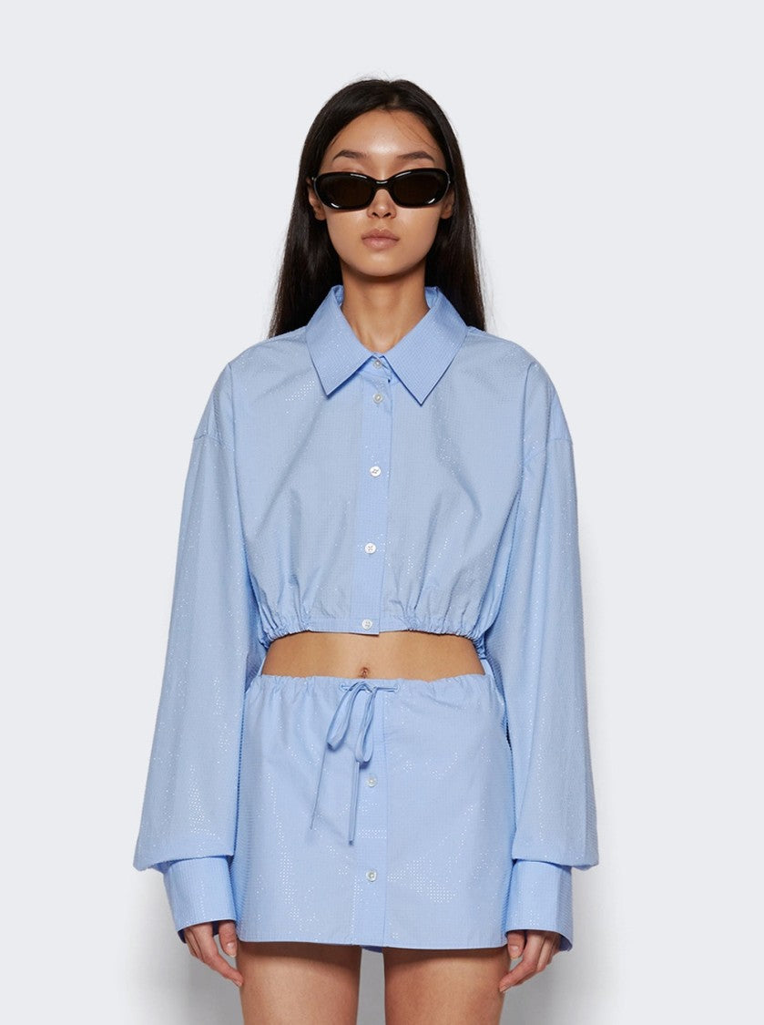 Alexander Wang Cropped Drawstring Blouse
