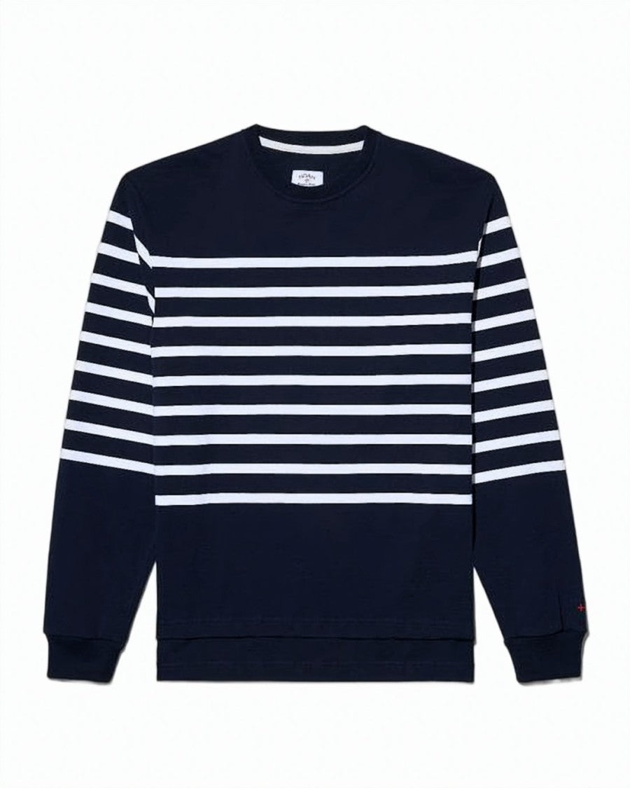 Noah Crewneck Long Sleeve Shirt With Horizontal Stripes