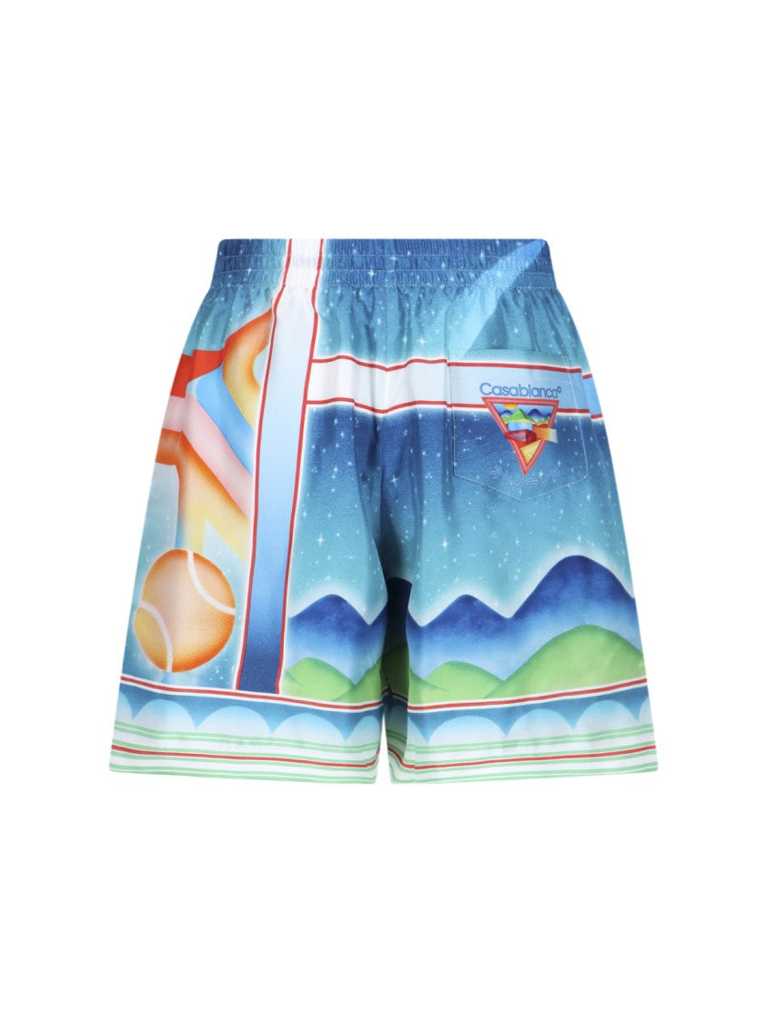 Casablanca "Galaxy Court" Shorts – Multicolor
