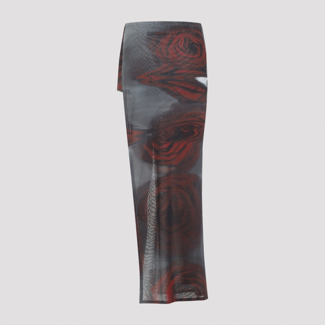 Jean Paul Gaultier Asymmetrical Long Maxi Skirt With Sheer Overlay