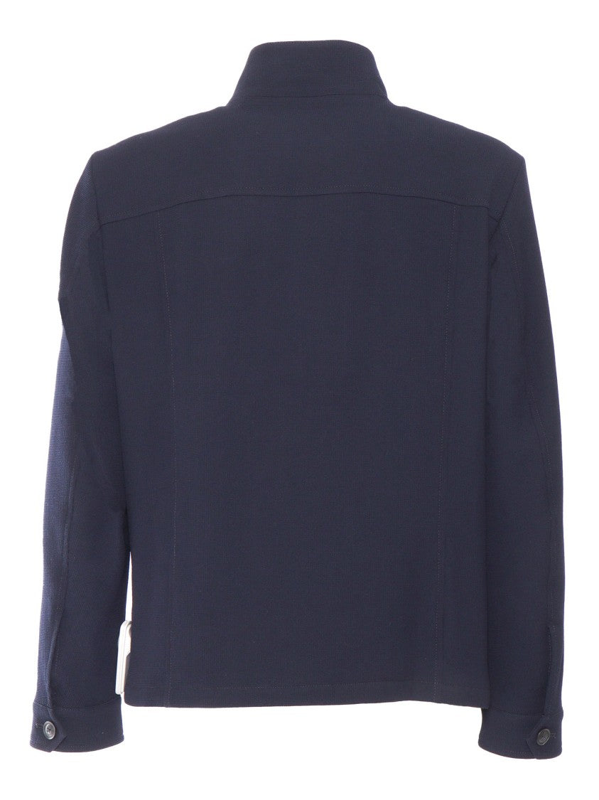 Fay Structured Black Field Jacket