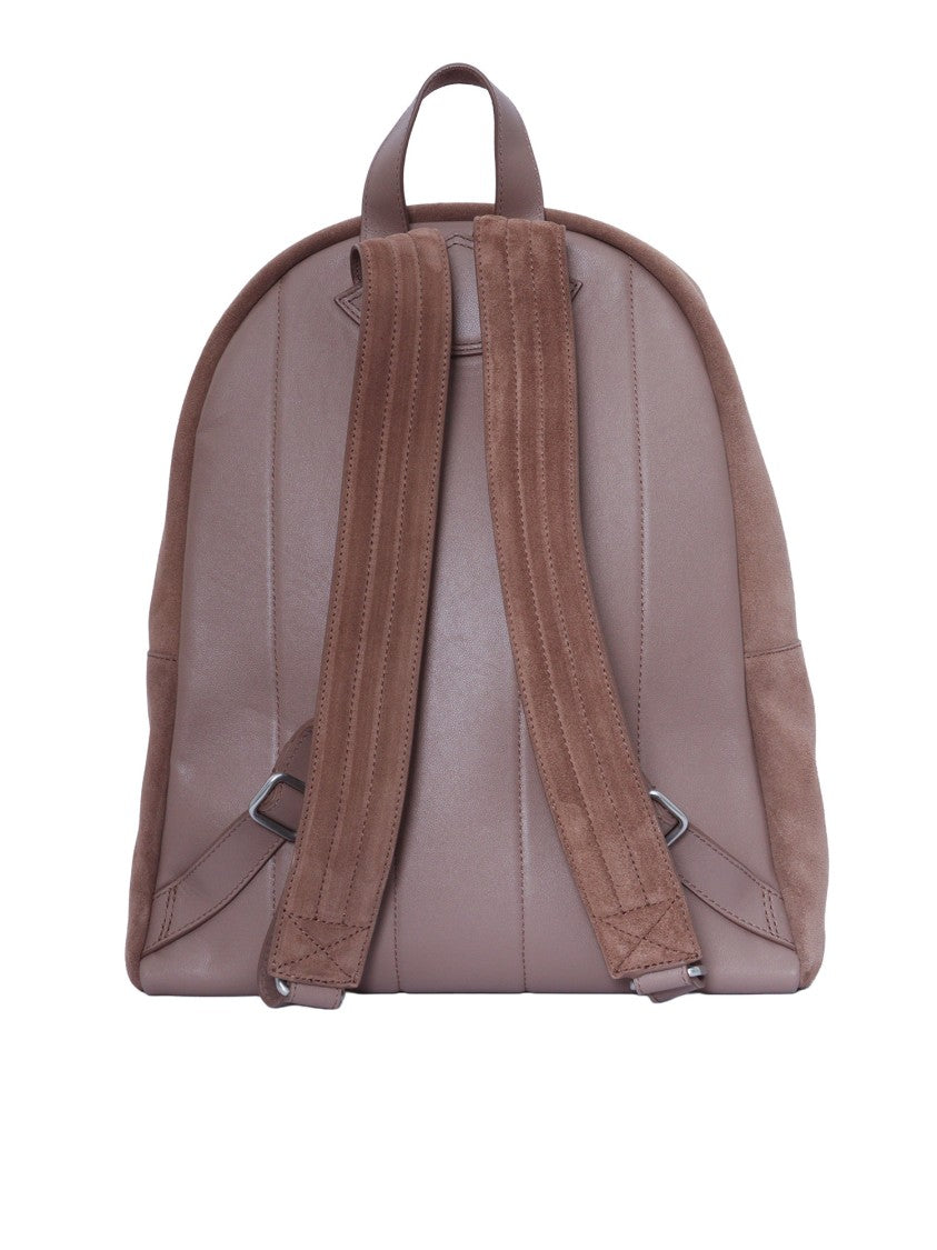 Claudio Orciani Smooth Suede Padded Shoulder Backpack