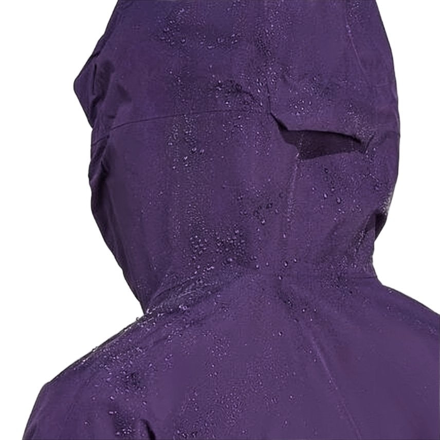 Adidas Deep Purple Water-Resistant Jacket With Adjustable Cuffs