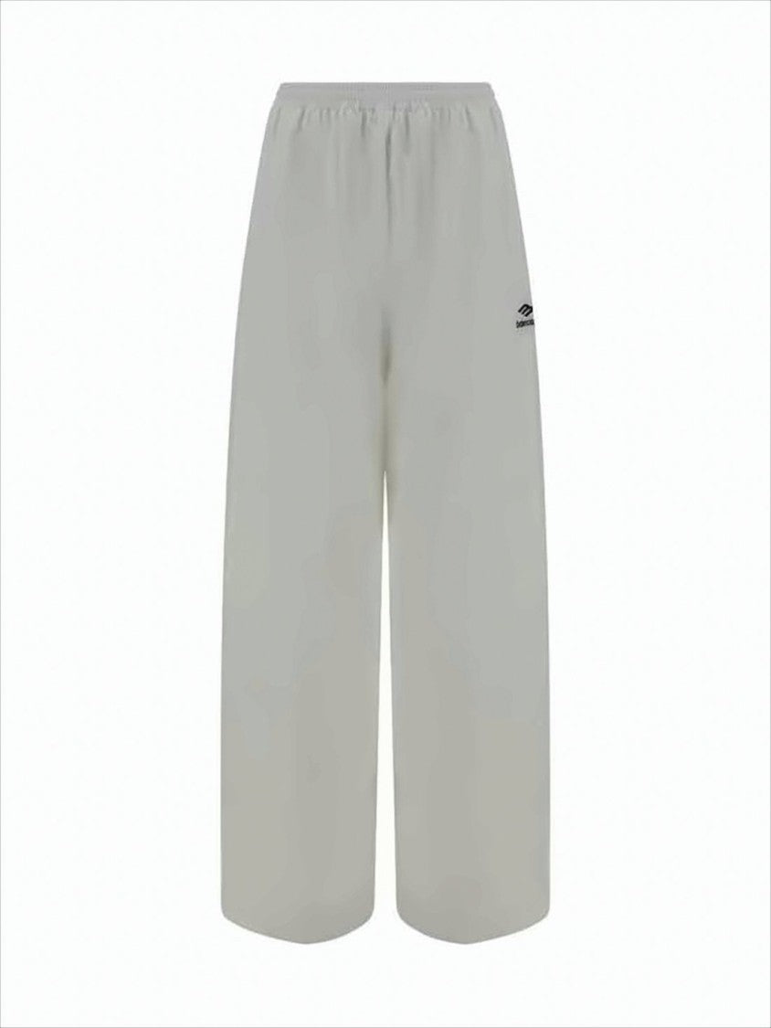 Balenciaga Cropped Wide-Leg Pants With Elastic Waistband