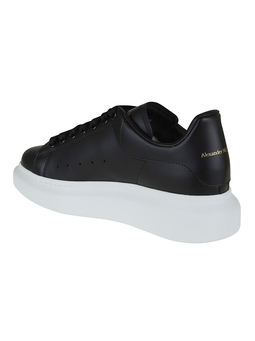 Alexander Mcqueen Oversized Leather Sneakers With Exaggerated Sole And Signature Detailing