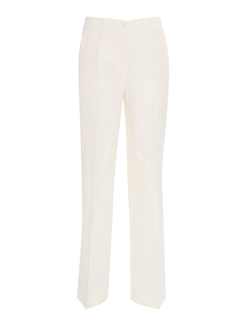 P.A.R.O.S.H. Straight-Leg Tailored Pants With Classic Waistband
