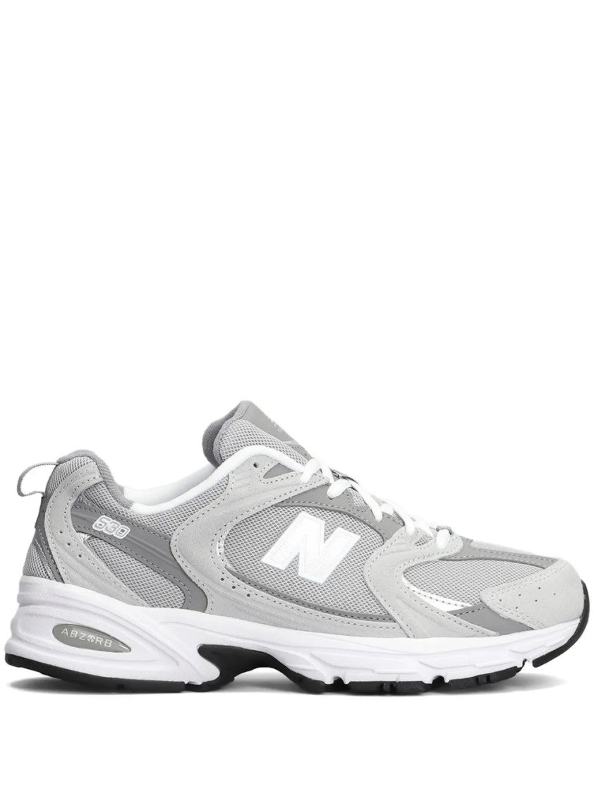 New Balance Layered Grey Sneakers With Suede