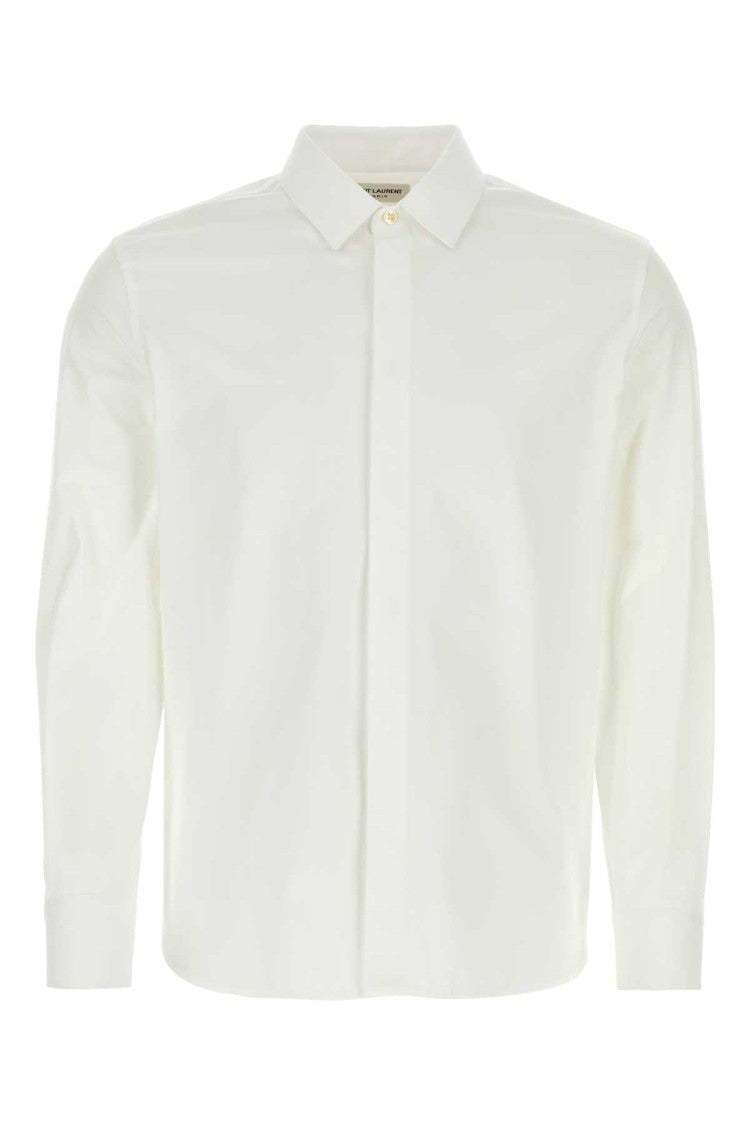 Saint Laurent White Poplin Shirt