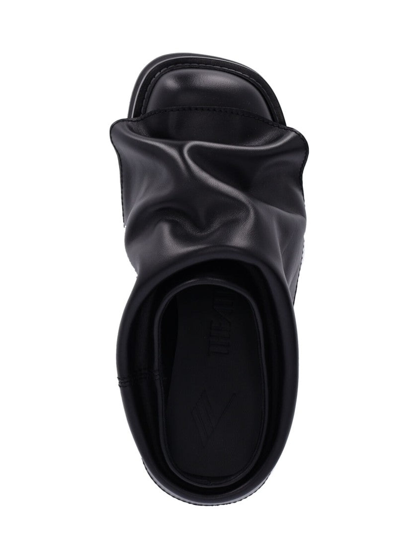 The Attico "Mini Robin" Sabot – Black