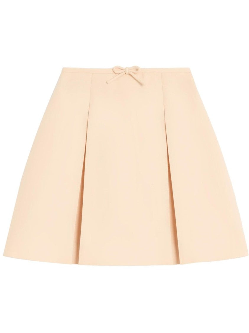 Valentino Crepe Couture Skirt With Bow Detail