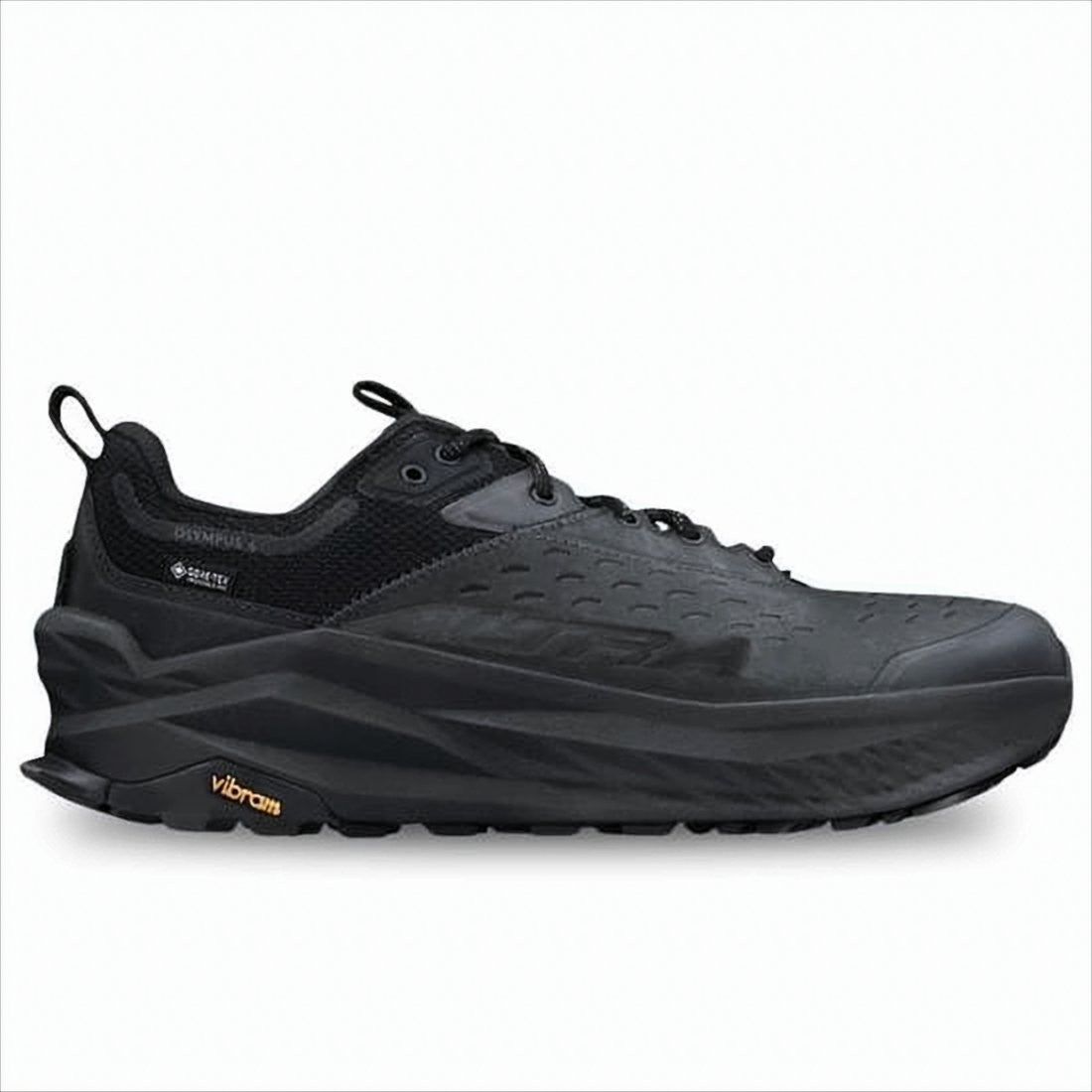Altra Rugged All-Black Athletic Sneakers With Gore-Tex And Vibram Sole