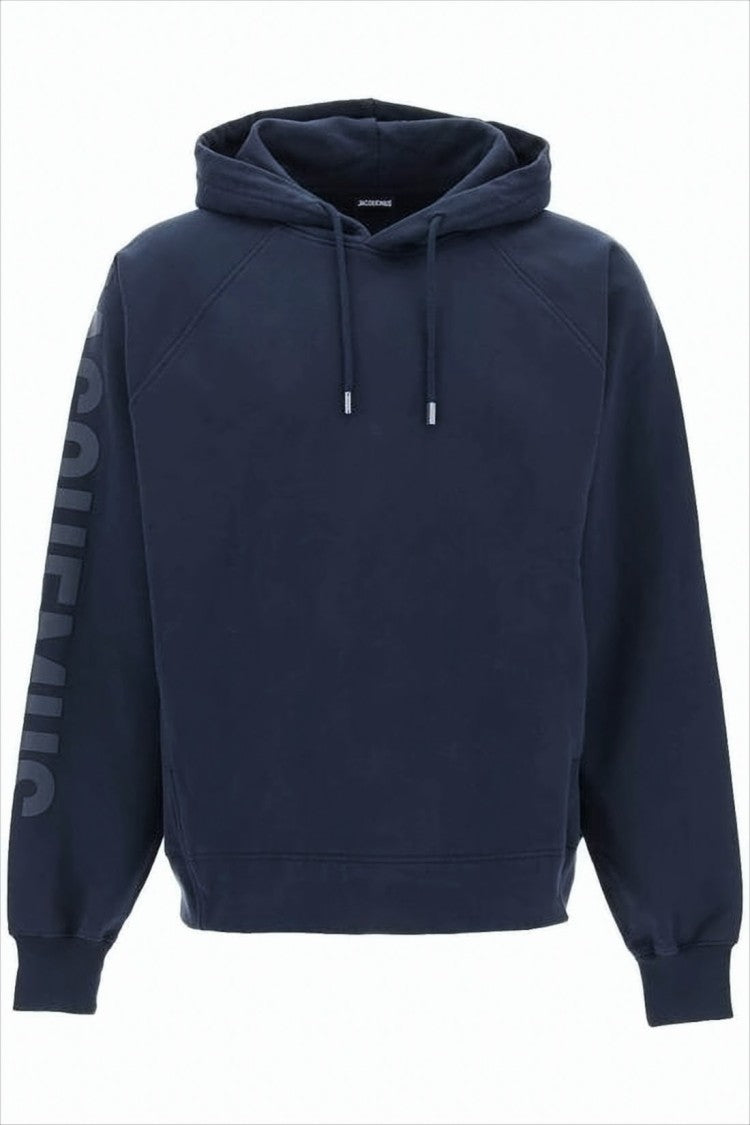 Jacquemus Relaxed Fit Cropped Hoodie With Raglan Sleeves