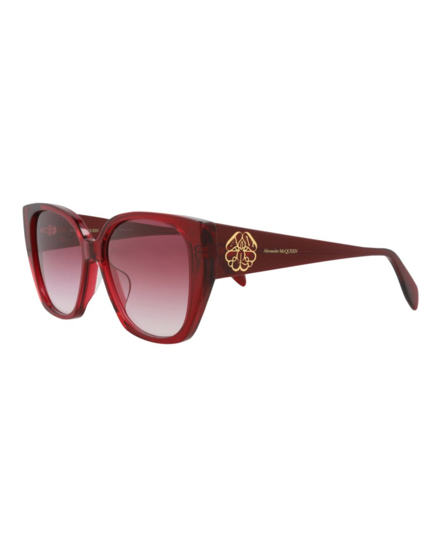 Alexander Mcqueen Cat Eye-Frame Acetate Sunglasses With Decorative Logo