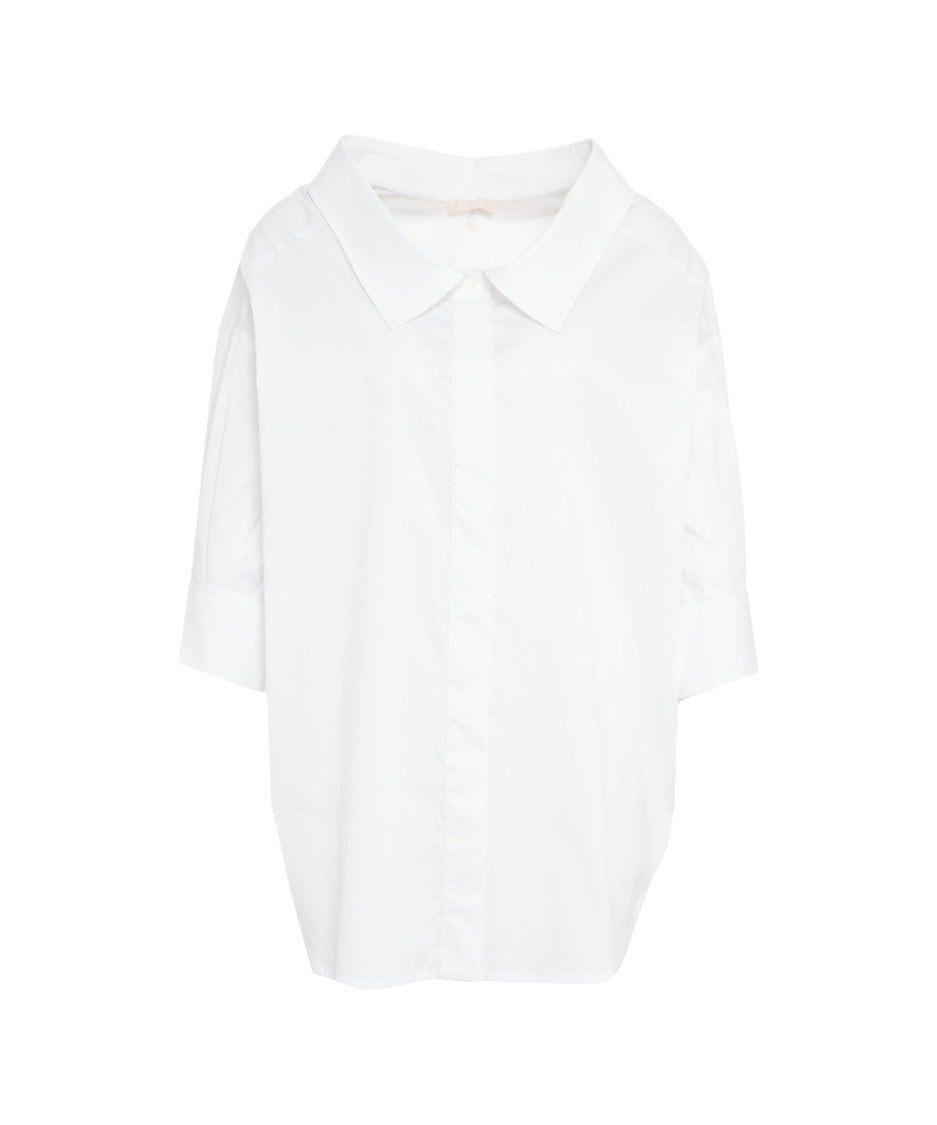 Liu Jo Poplin Shirt With Concealed Button Front