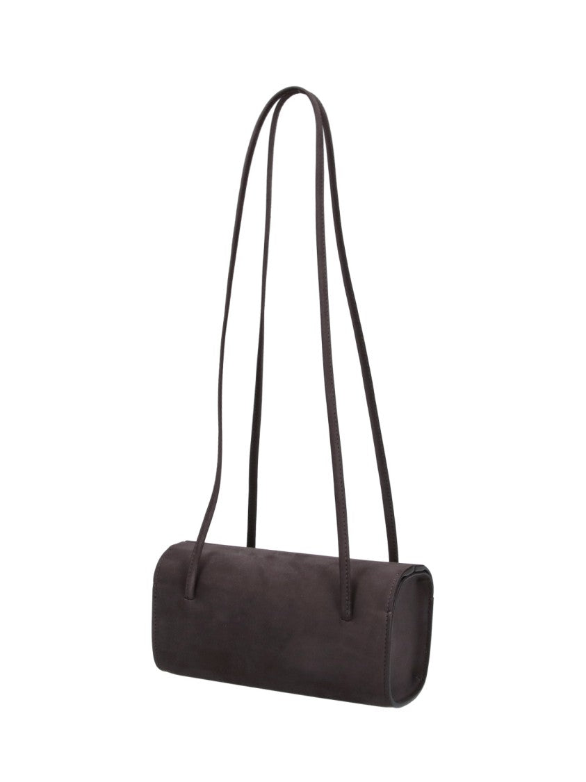 Fane Grey Mie Calfskin Cylinder Shoulder Bag