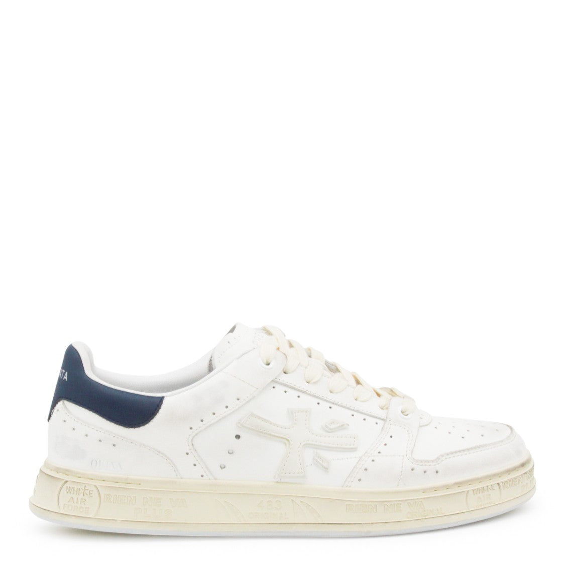 Premiata White Leather Quinn Sneakers