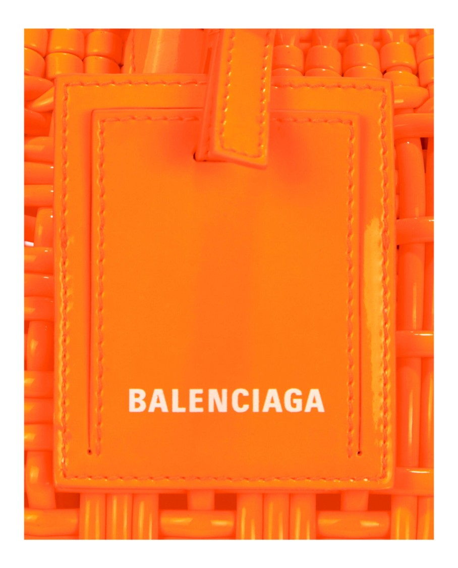 Balenciaga Bistro Xs Basketweave Top Handle Bag