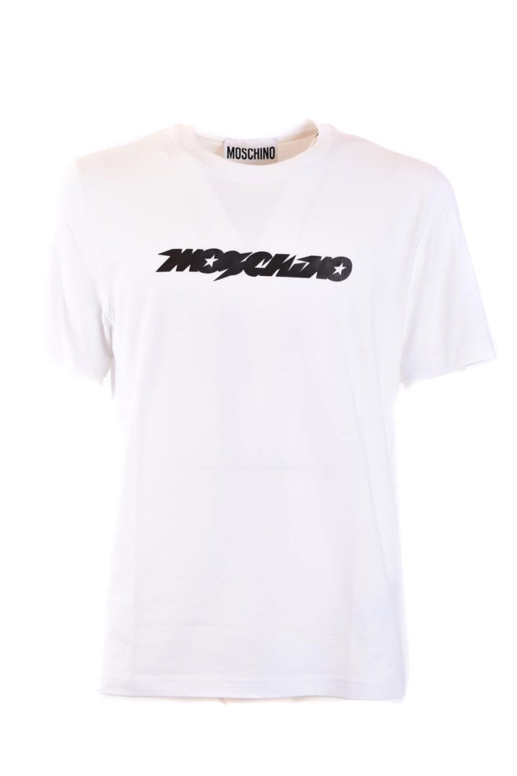 Moschino Classic Cotton T-Shirt With Iconic Moschino Logo For Men