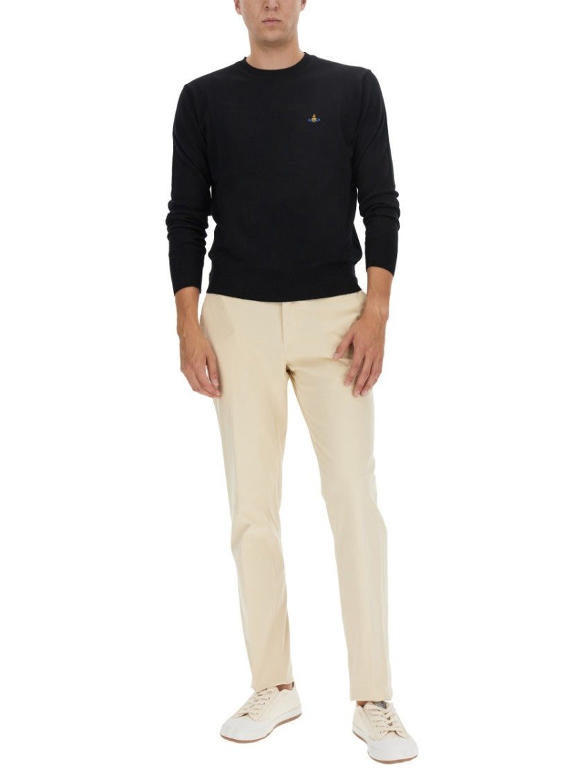 Vivienne Westwood Soft Blend Jersey With Subtle Logo Detail