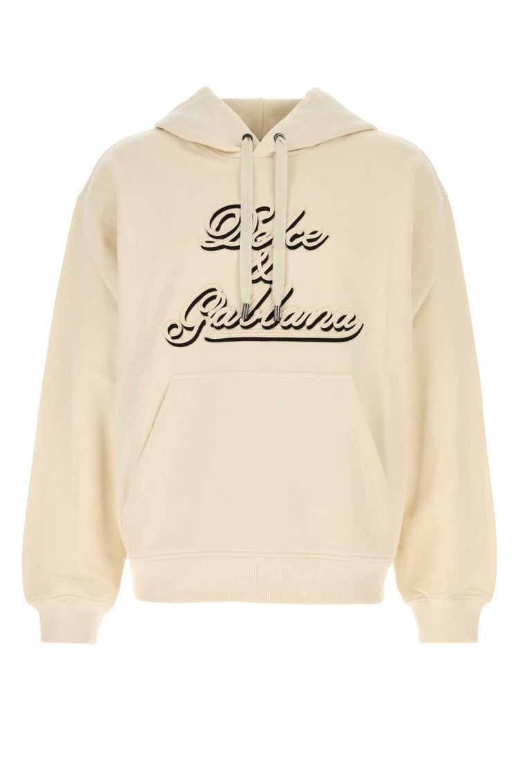 Dolce & Gabbana Cream Cotton Sweatshirt
