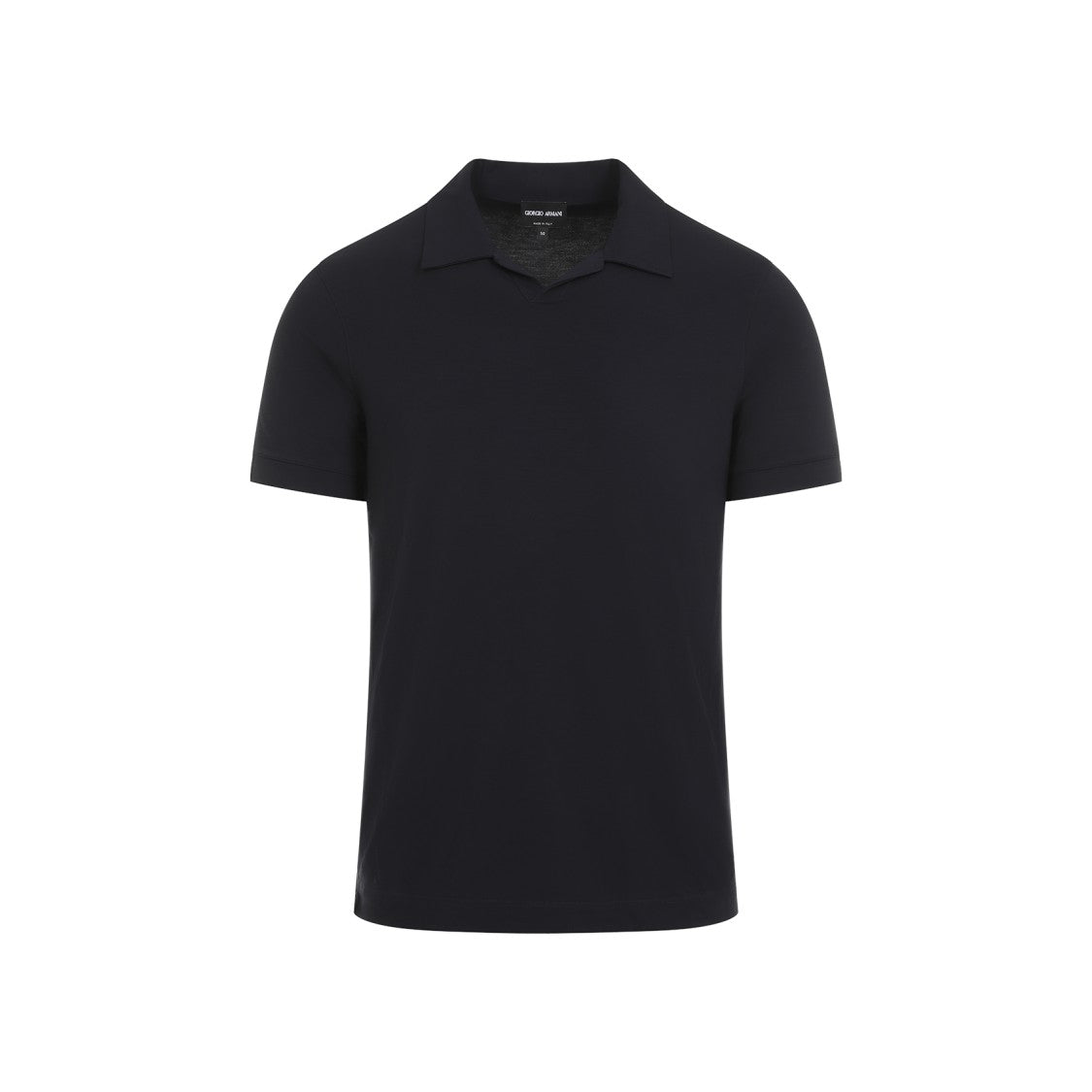 Giorgio Armani Short-Sleeved Blue Polo Shirt