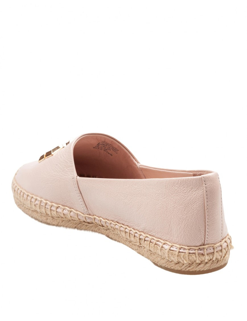 Tory Burch Eleanor Espadrille In Leather Color Rose