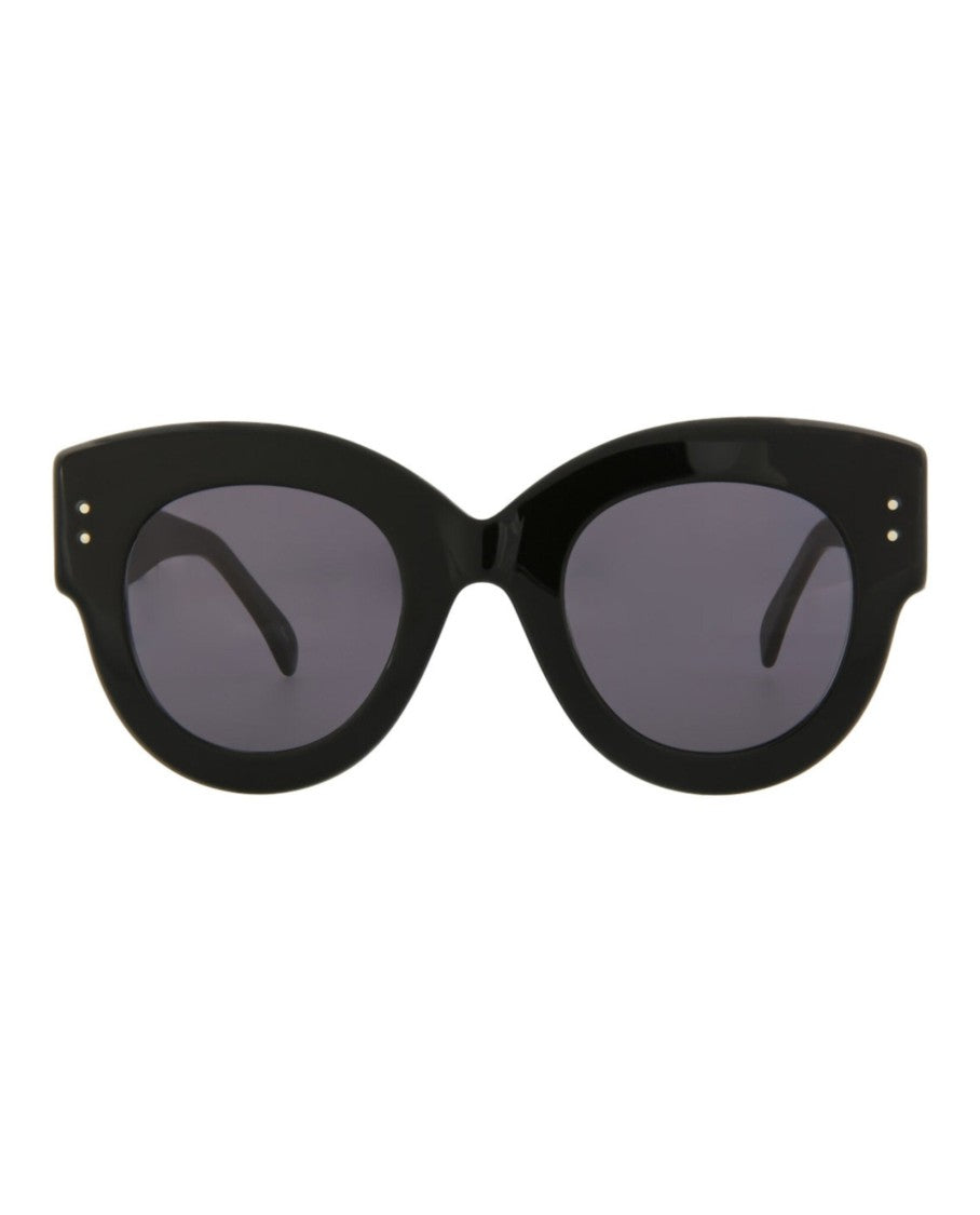 Alaïa Round-Frame Acetate Sunglasses
