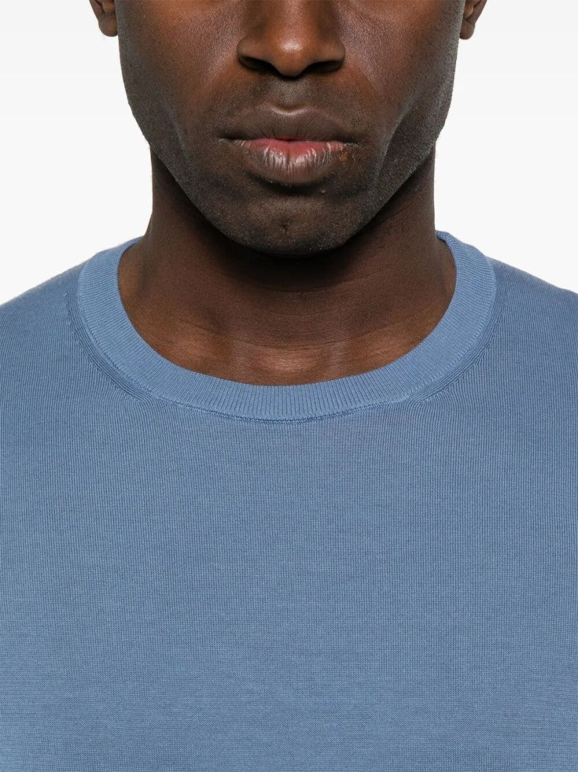 Drumohr Relaxed-Fit Long Sleeve Crew-Neck Sweater