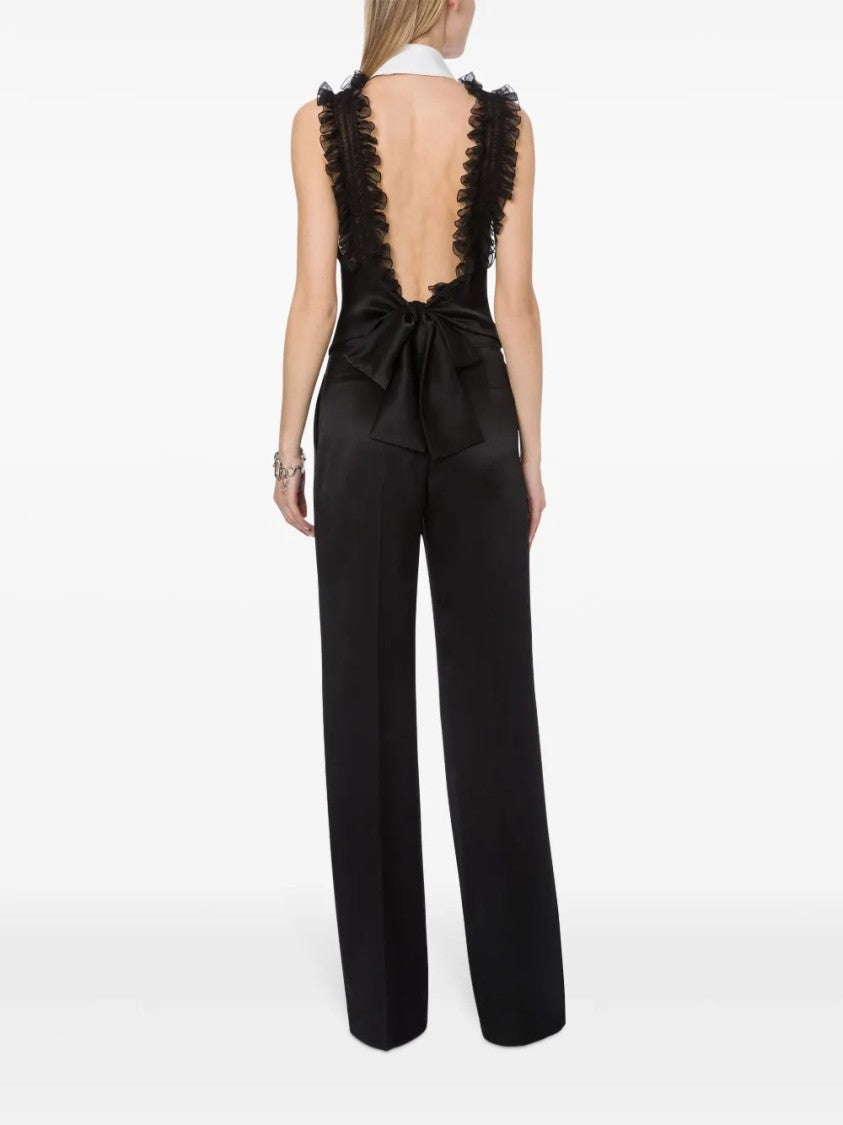Alberta Ferretti Tailored Neutrals Pants With Minimalist Silhouette