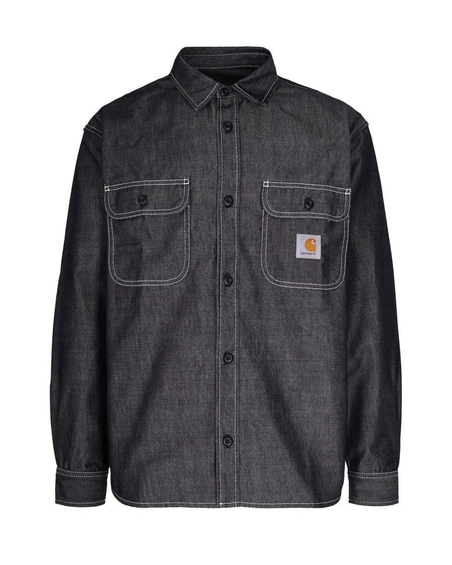 Carhartt Wip Heavyweight Denim Shirt With Chest Pockets