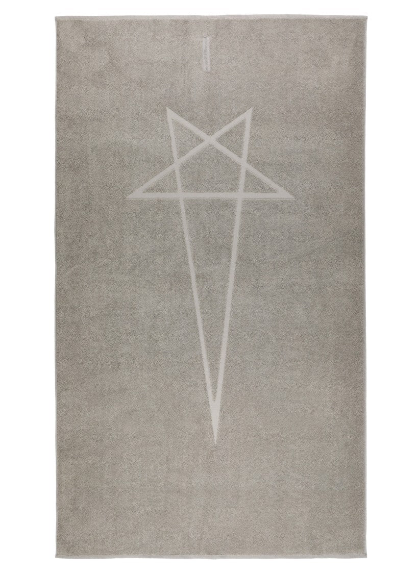 Rick Owens Grey Cotton Beach Towel