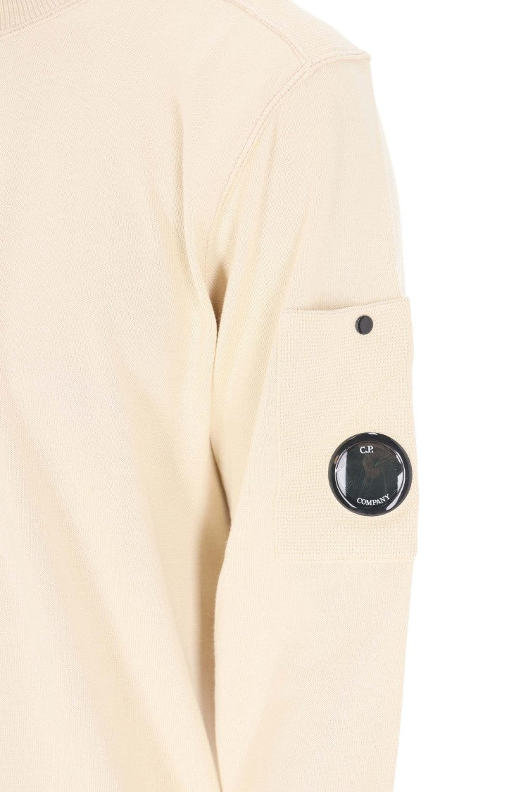 C.P. Company Beige Boston Cotton Crewneck Sweater
