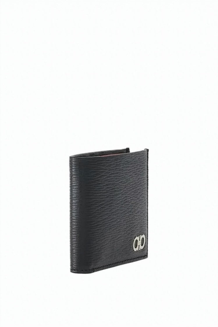 Salvatore Ferragamo Textured Calf Leather Bifold Wallet