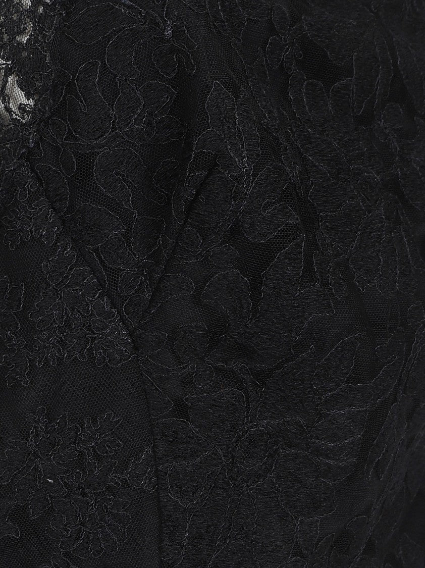 Ermanno Scervino Floral Lace Jumpsuit With Halterneck