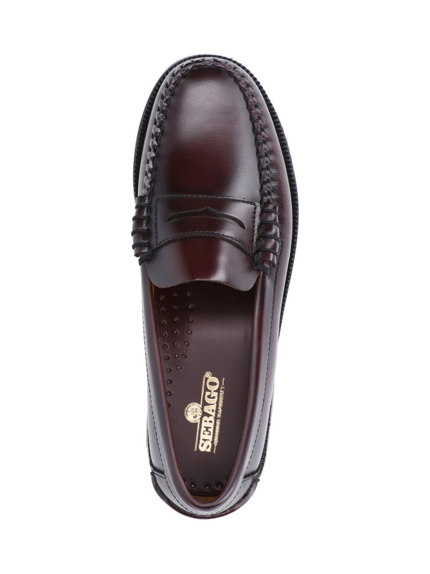 Sebago Rounded Toe Slip-On Moccasins With Smooth Leather Finish