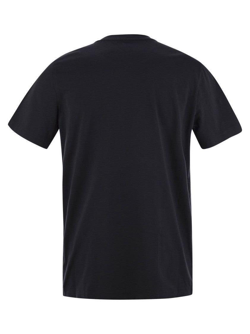 Moncler T-Shirt With Flocked Cotton Logo