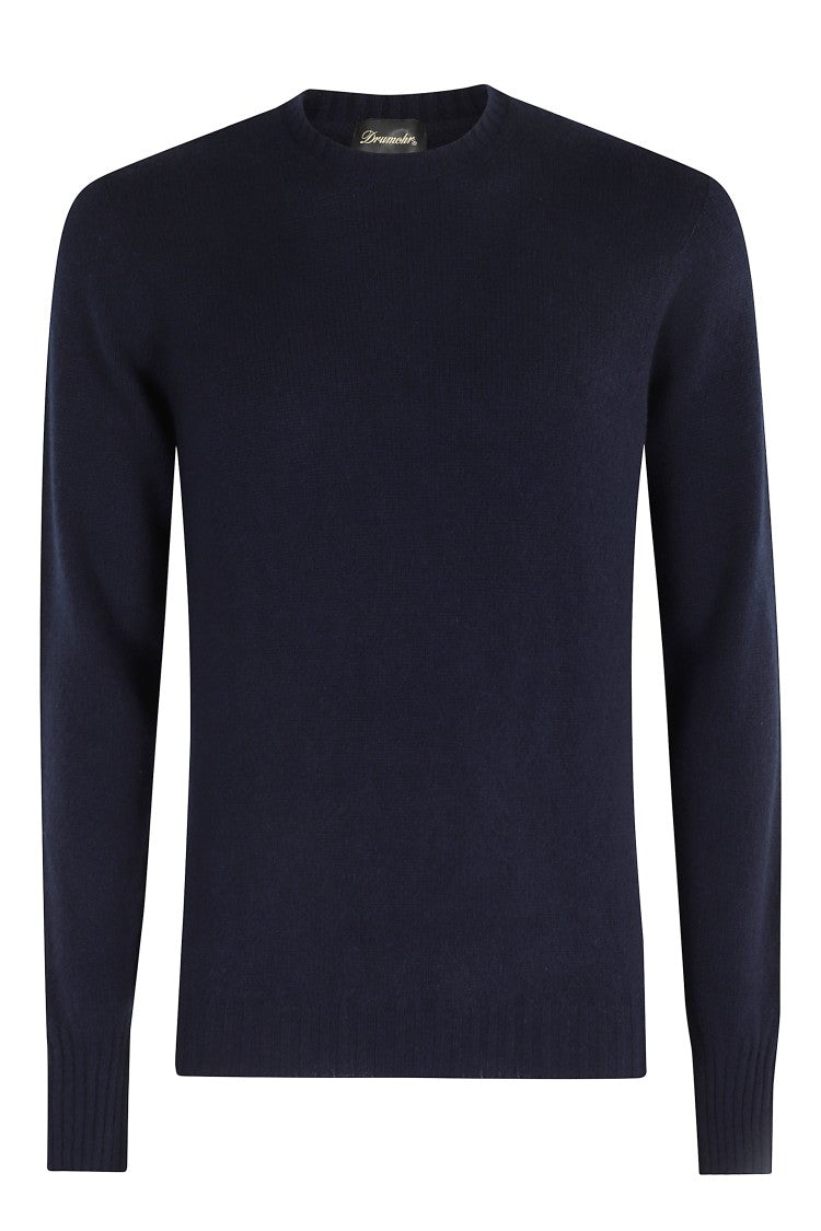 Drumohr Cashmere Knit Sweater With Classic Neckline
