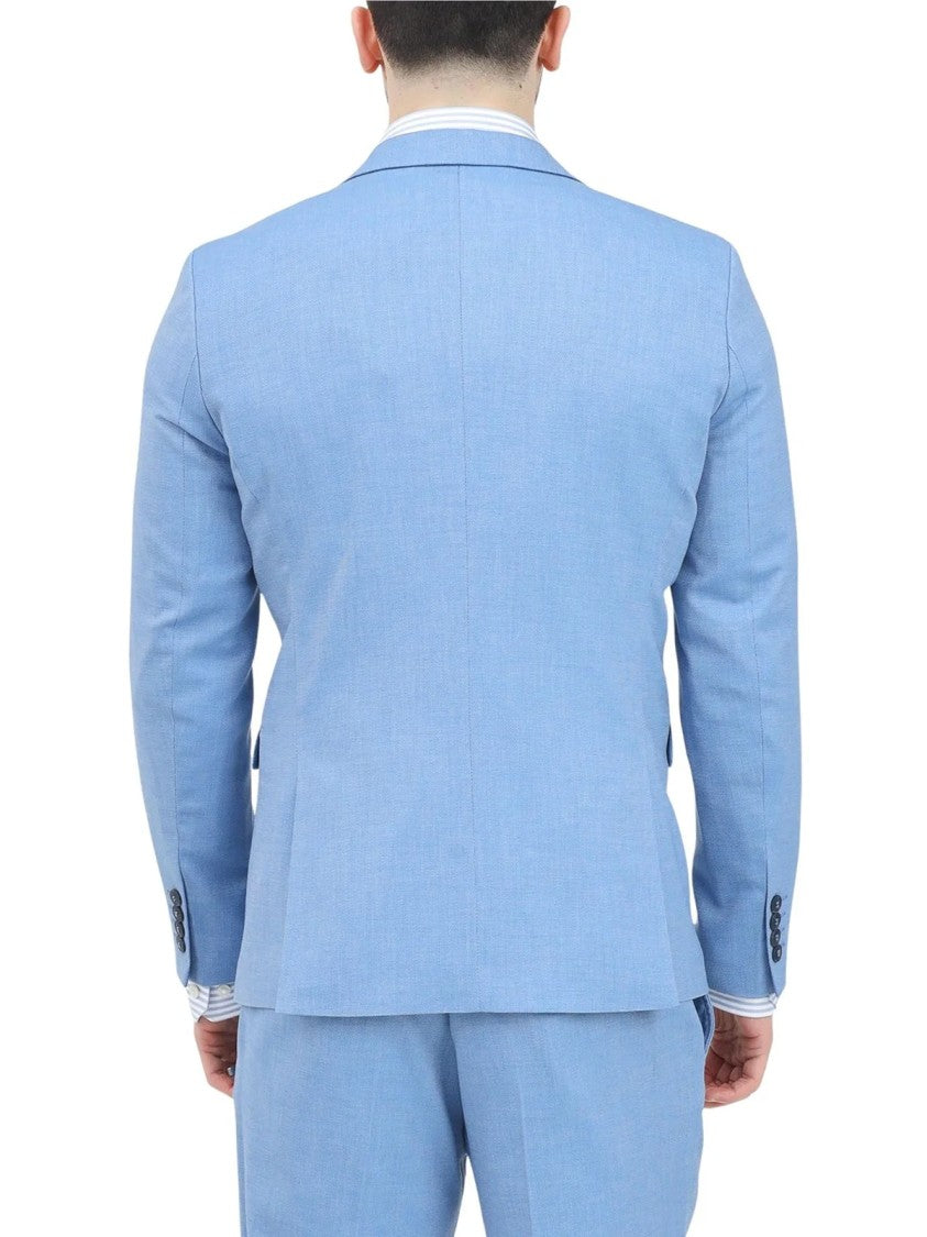 Selected Light Blue Polyester Wool Viscose Jacket