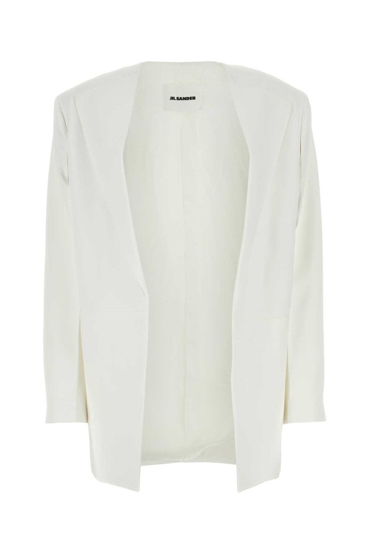 Jil Sander White Viscose Blazer