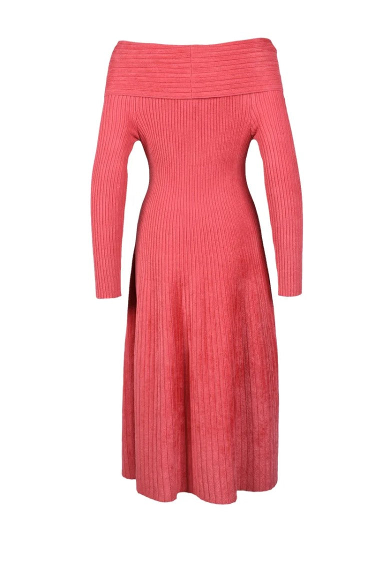 Antonino Valenti Long Chenille Dress - Red