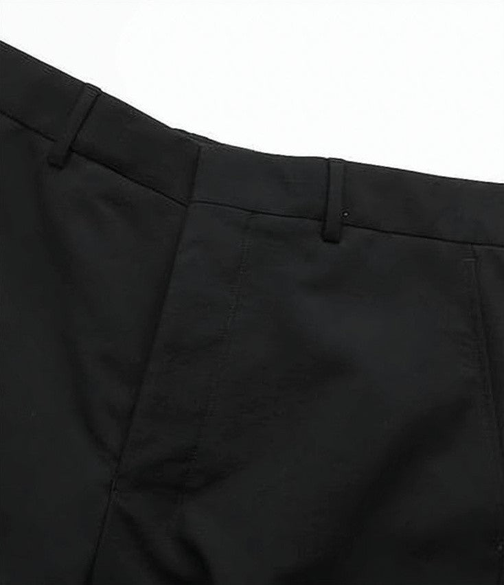 Ami Paris Tailored Black Suit Pants With Classic Design