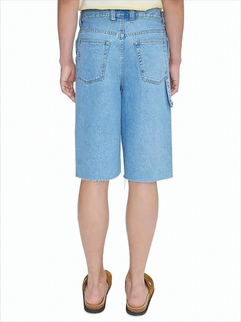A.P.C. Light Blue Denim Shorts