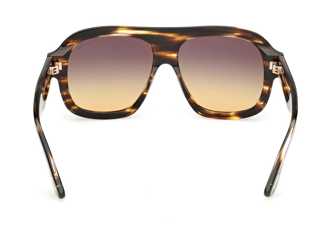 Tom Ford Ft1324 Bold Oversized Tortoiseshell Square Sunglasses