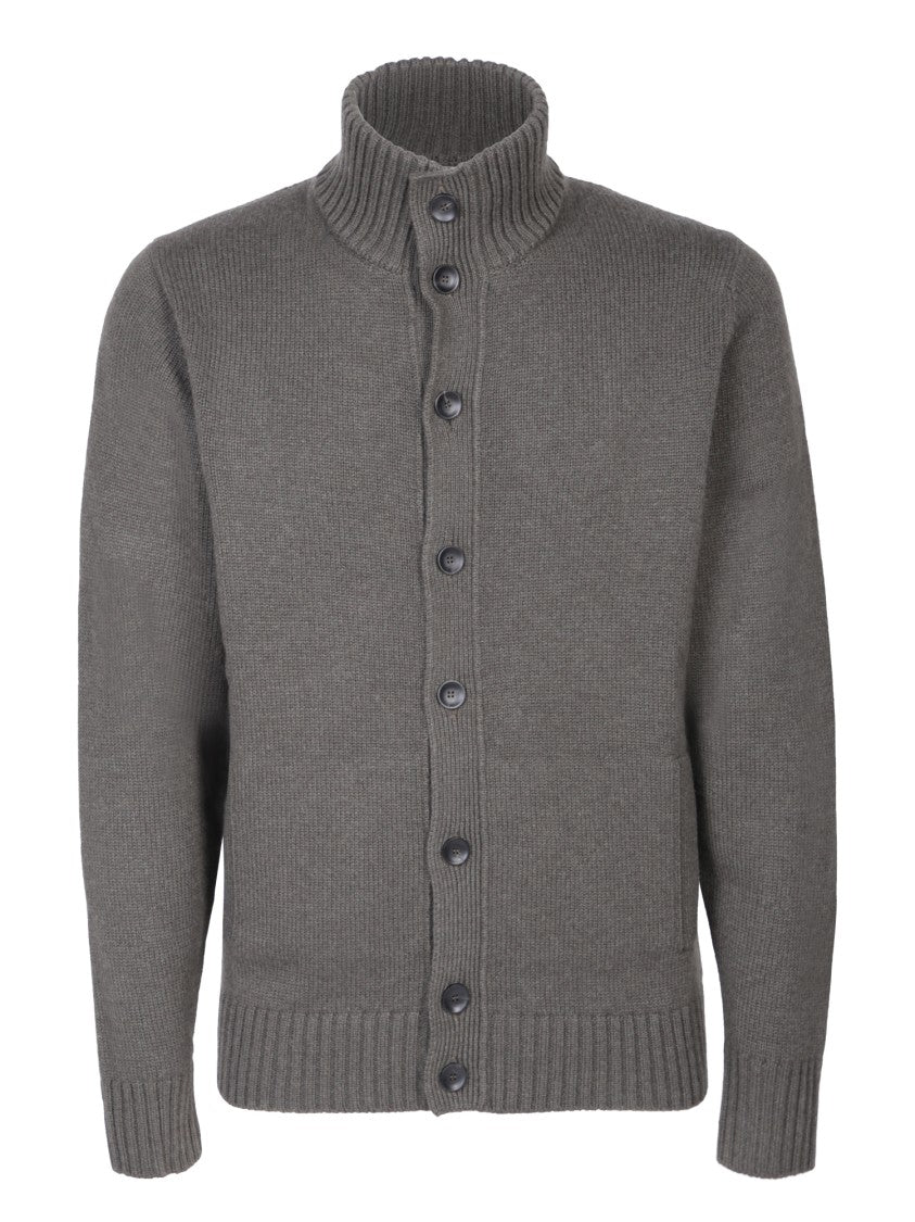 Zanone Ribbed Cashmere Cardigan