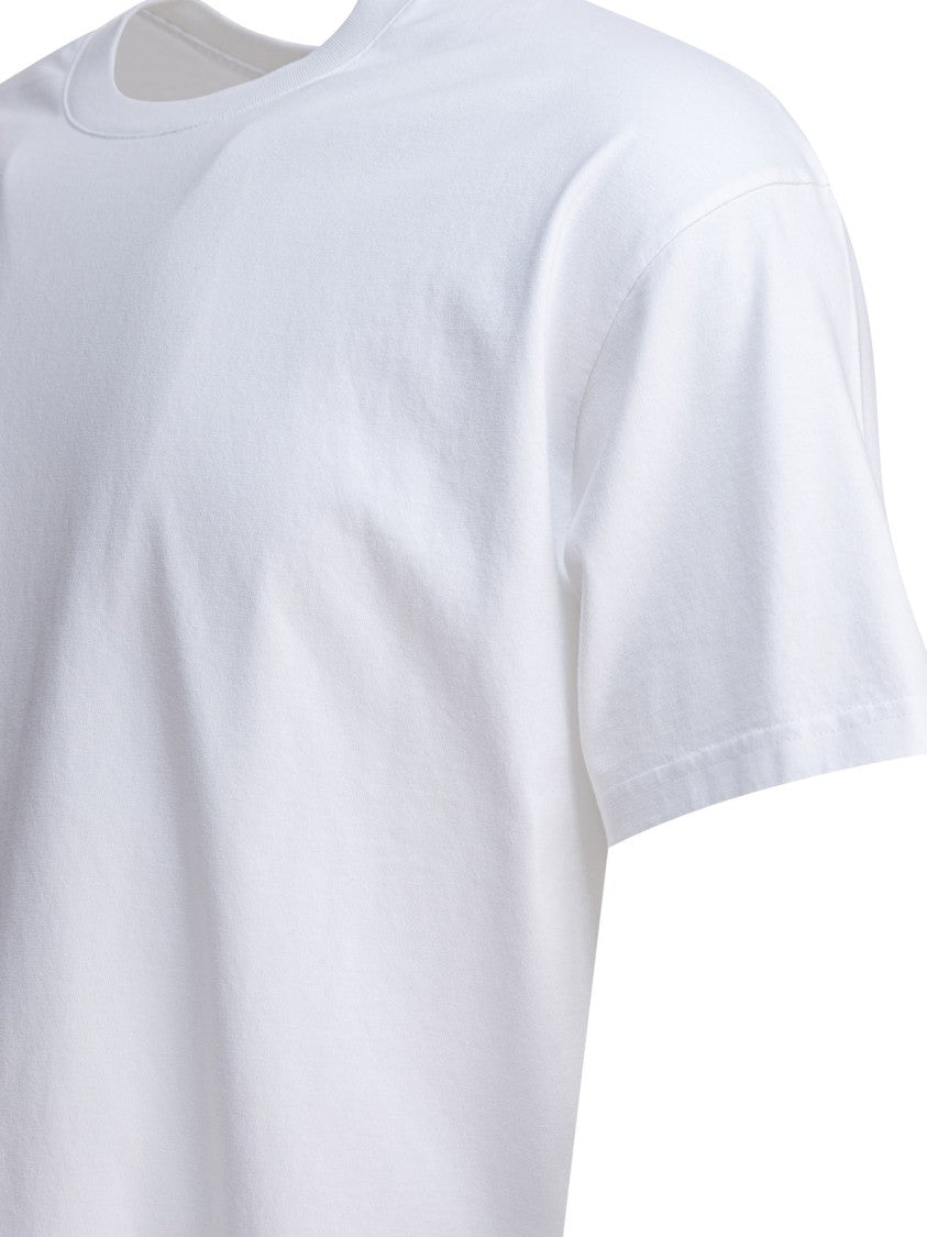 Givenchy White Cotton T-Shirt With Printed Detail