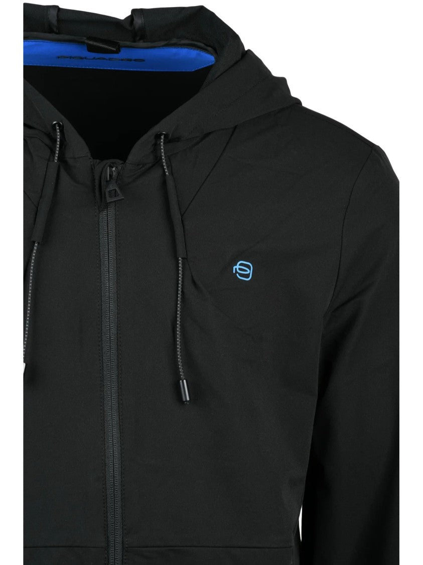 Piquadro Black Polyamide Technical Jacket