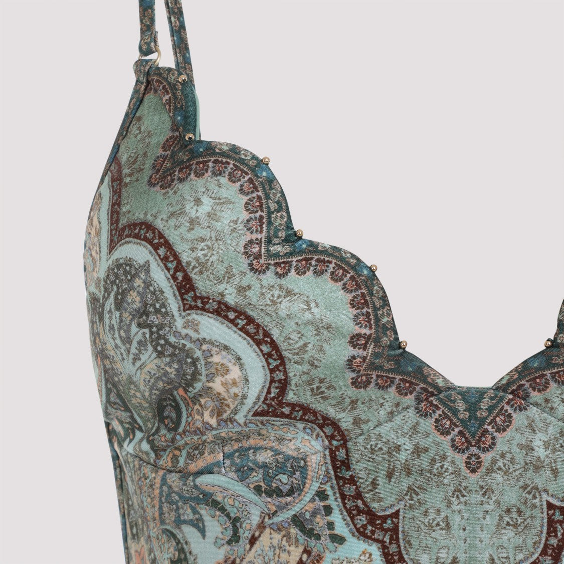 Zimmermann Wanderlust Scallop Multicolor Polyamide One-Piece