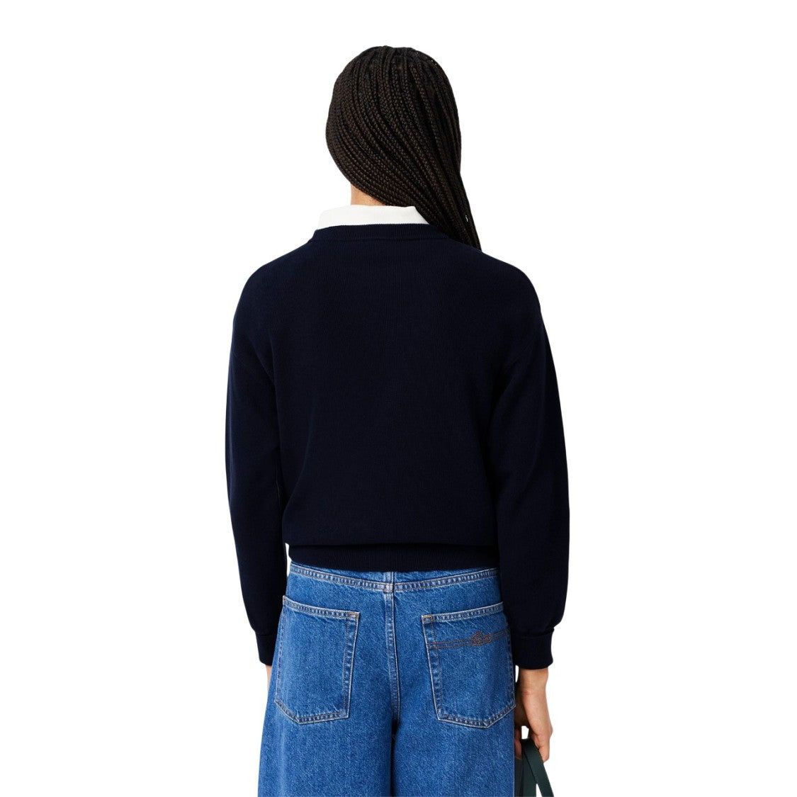 Lacoste Timeless Cardigan In Thermoregulating Wool