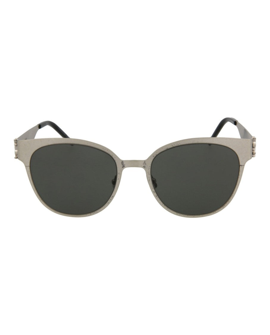 Saint Laurent Round-Frame Metal Sunglasses
